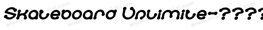 Skateboard Unlimite字体转换